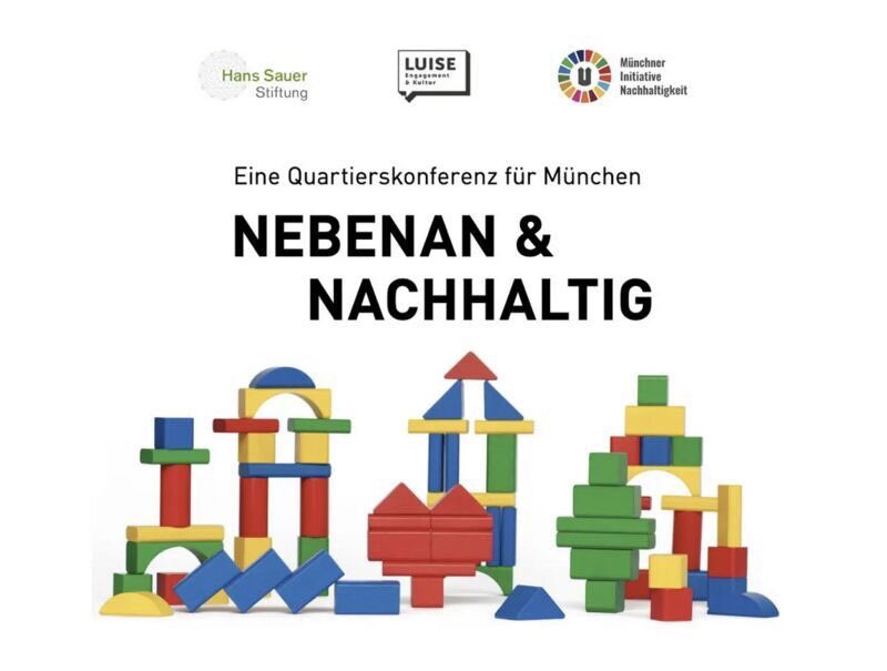 NEBENAN &amp; NACHHALTIG - Eine Quartierskonferenz für München

#MünchnerInitiativeNachhaltigkeit 
und #HansSauerStiftung Veranstalten eine Quartierskonferenz am 25. und 26. März 2022 im #KulturzentrumLuise. 

Jetzt anmelden 
lnkd.in/dghJuEFv

Ⓜ️♾ #circularMunich #circularity