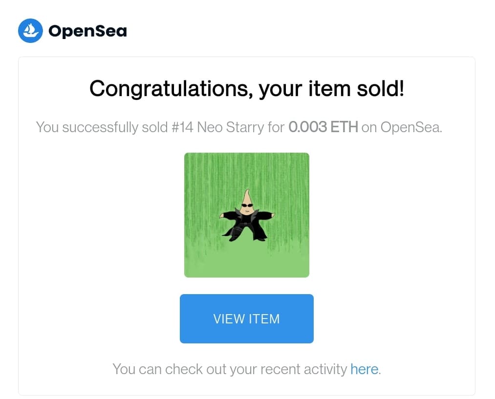 Starryfishnfts's tweet photo. 🤩!!SOLD!!🤩
And there we go again!!⭐
"Neo Starry" ♻️💥✨
Congratulations to new owner @_asfur on @opensea 
.
#NFTs
#NFTCollection #NFT #NFTCommunity #NFTartist #NFTdrop #nftart #nftcollector #Metaverse #Blockchain #opensea #Crypto https://t.co/qtO0hIok76