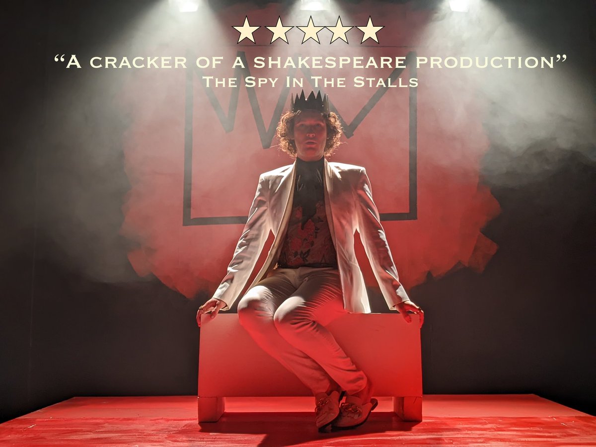 animateco's tweet photo. 👑 SATURDAY IS SOLD OUT. BOOK NOW TO AVOID DISAPPOINTMENT👑
Don't miss this ⭐ 5 STAR ⭐ production at @brocjacktheatre from the 01 March to 05 March 2022. 
.
.
.
.
#reviews #theatre #shakespeare #brockleyjack #richardII #offwestend #booknow https://t.co/2qw2JCNs8d