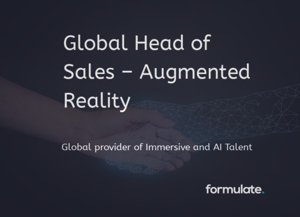 FormulateGlob's tweet image. Get in touch! Global Head of Sales – Augmented Reality - #Europe. tinyurl.com/yefvn9fv