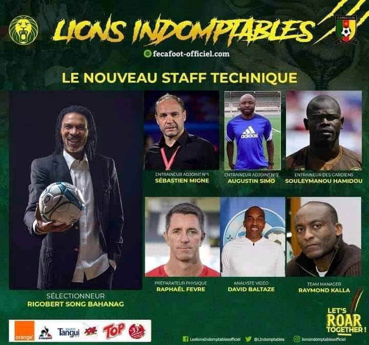 culturebene's tweet photo. Voici le nouveau Staff des lions indomptables https://t.co/DB7mvSeg3E