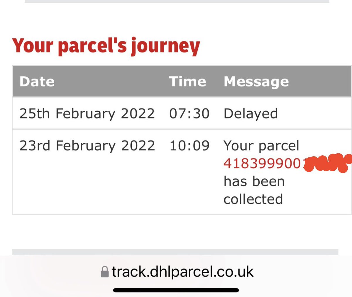 Sue87946341's tweet photo. @DunelmUK Why oh why does nobody want to sort this out? Ordered a Lovell bread bin on the 16th February delivery by the 25th .. 1st March &amp; still “delayed” shabby service on all counts @DHLParcelUK no response https://t.co/QPFwT08D49