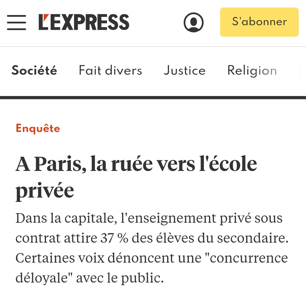 giusaviges's tweet image. Les riches d'un côté, les pauvres de l'autre. C'est sauf qui peut 🏃

La paupérisation de l'école publique mène inévitablement à la constitution de ghettos scolaires. 

#EcolePublic #Affelnet