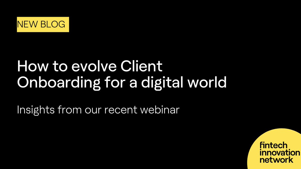 If you missed our webinar, read our latest blog for some of the insights that were shared by our expert speakers from <a href="/BeyondFS/">BeyondFS</a>, <a href="/cryptocom/">Crypto.com</a>, <a href="/PassFortKYC/">Passfort, a Moody's Analytics solution</a> and <a href="/trulioo/">Trulioo</a> on the practicalities involved with #digitising #clientonboarding Read the blog here: lnkd.in/enHKir6t
