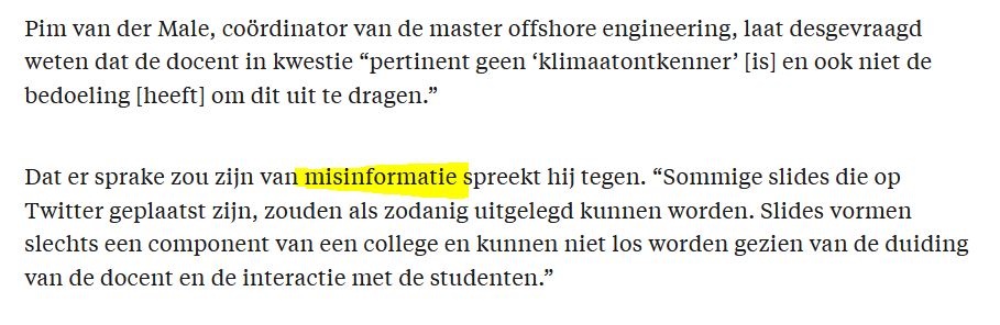 tomasvd's tweet photo. @enithka @pgroenemeijer @APleijter ha factcheckers, ik ben een van de auteurs. Ik had de onderwijscoördinator idd moeten vragen of wat hem betreft sprake was van desinformatie. Heb per ongeluk het woord misinformatie gebruikt. Feit blijft dat er sprake was van onjuiste en achterhaalde info. https://t.co/ZQ7zqaKy1q