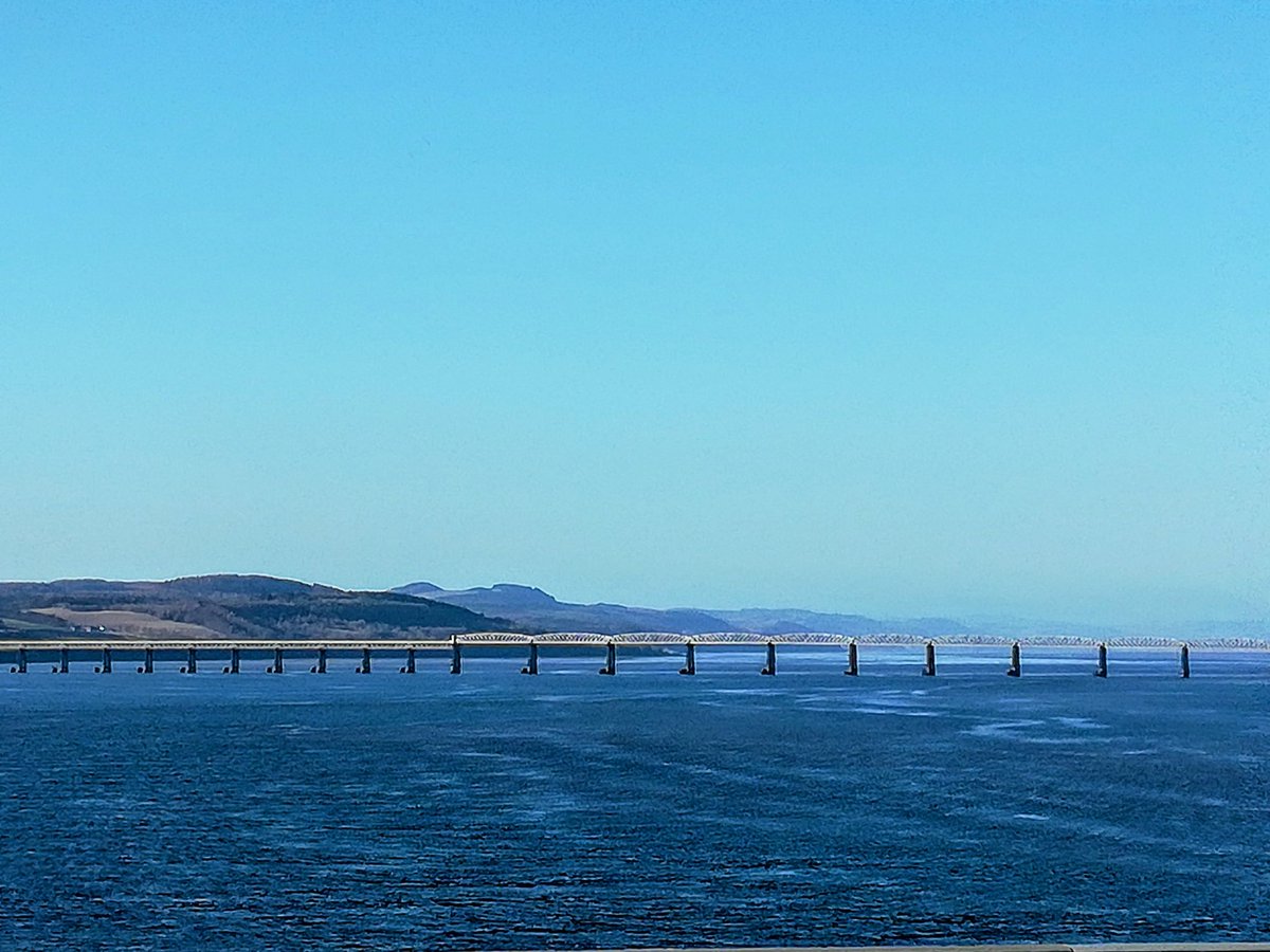 Not a bad view for the first walk to work in a while. 
#RiverTay #Fife #TayRoadBridge