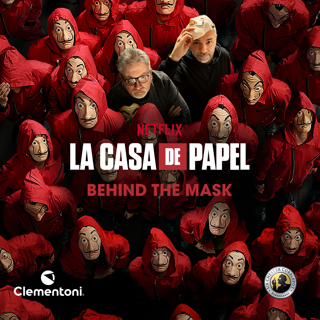 CobblepotGames's tweet photo. Today is #MardiGras, the last day of #Carnival, and for this day, we had no doubts about our disguise...
🎭 La Casa de Papel: Behind the Mask™ is the #boardgame about @lacasadepapel by @netflix, published by @clementonitoys.
👺 Share your best masks and best ideas! https://t.co/4v6OPWIlXO