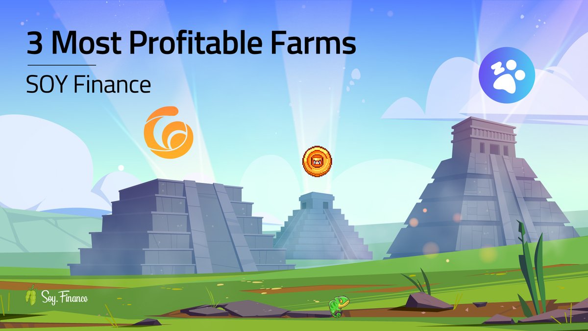 TheRealSloFi's tweet photo. The 3 most profitable farms in SOY Finance today!

🥇 SOY - $ZOO: 351% APR
🥈 SOY - $ANTEX: 337% APR
🥉 SOY - $BCOIN: 324% APR

#Yieldfarming's APR is indicative and may vary.

🌱 Trade &amp; Farm on:
https://t.co/WMEL7RsO8v

🦥 Join our Community: 
https://t.co/xnbZkk1fcw https://t.co/RVsp6qIQl2