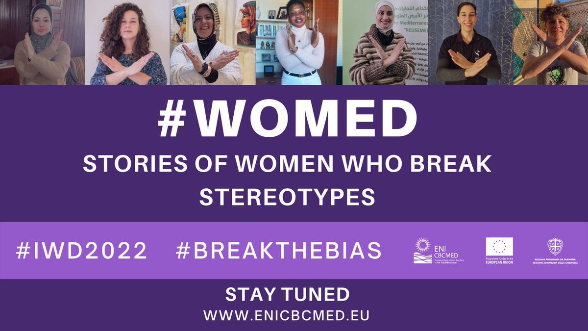 ♀️To celebrate the International <a href="/womensday/">Women's Day</a> (8 March), we have decided to give voice to women who break stereotypes in their community.

💜From 2 to 8 March, discover the powerful stories of 7 women from 🇵🇸🇮🇹🇪🇬🇨🇮🇯🇴🇪🇸. 

🔗enicbcmed.eu/womed-discover…

#IWD2022 #BreakTheBias #WOMED