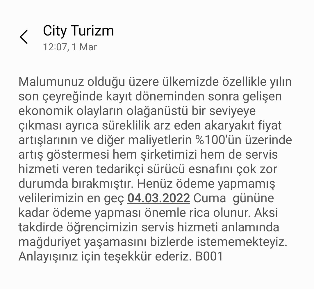 korkma1923's tweet photo. @CityTurizm velileri tehdit etmeden önce maillerimize ve telefon aramalarımıza cevap verin! https://t.co/XsP2lxk9iq