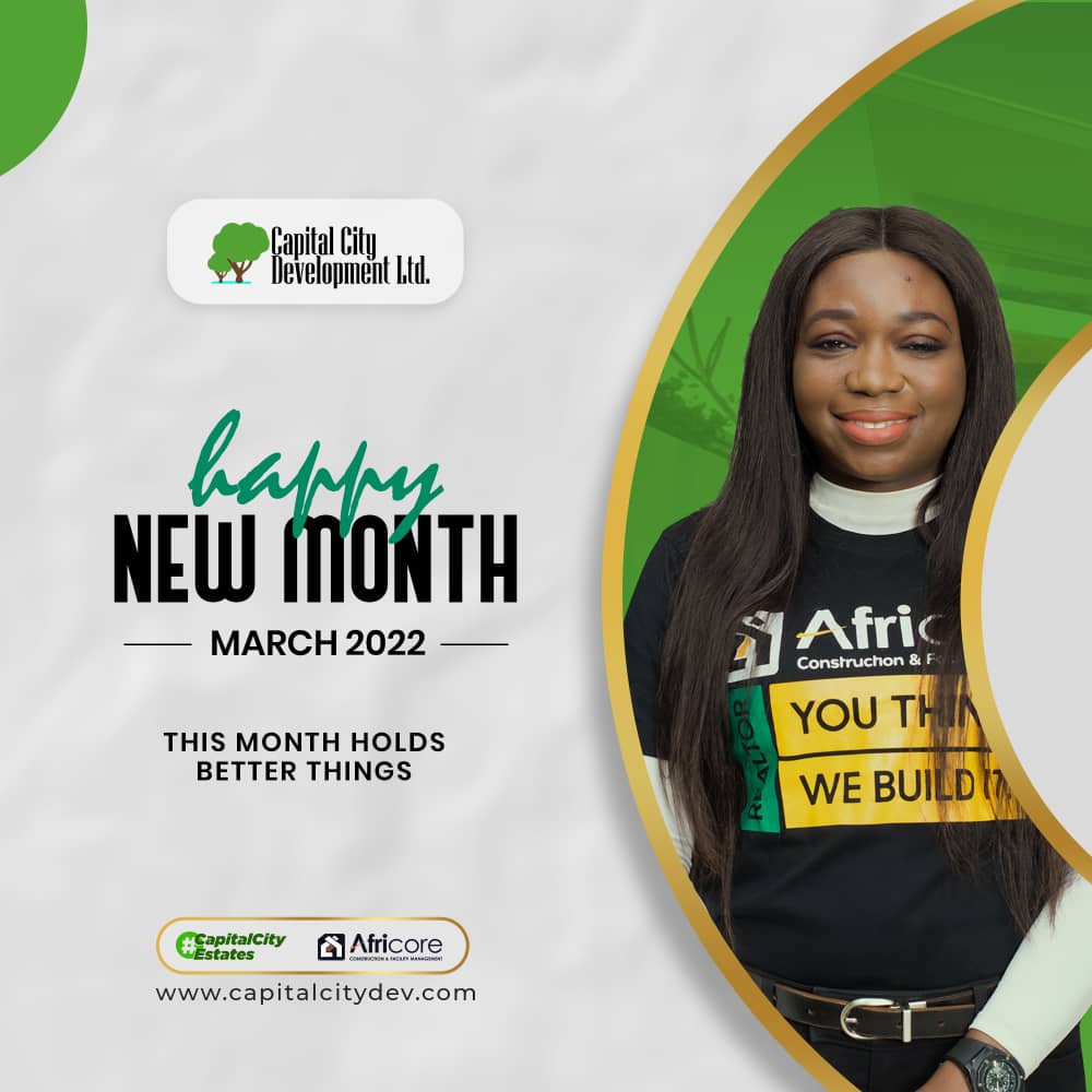 Djerrey1's tweet photo. Happy new month partners. Surely, this month holds better things.

#CapitalCityEstates
#realtor 
#RealEstate https://t.co/DN6k0Tg3Db