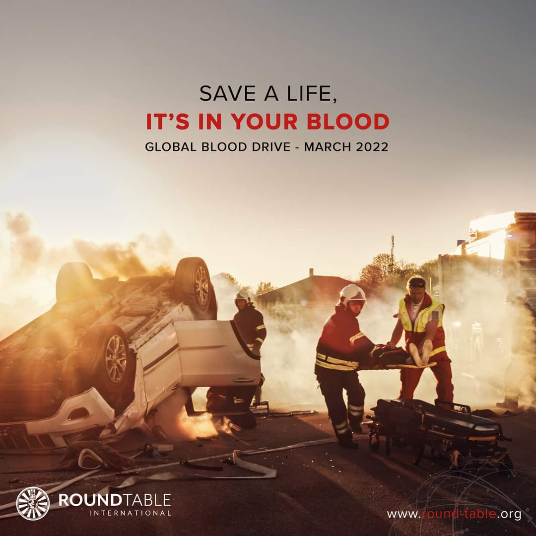 RoundTableInt's tweet image. Today, marks the first day of the Round Table International Global Blood Drive.

A donation of one unit of blood can help up to 3 patients - you'll find the easiest way to save a life in your community, is in your blood: bit.ly/3v9sBsV

#StrongerTogether #RedRondel