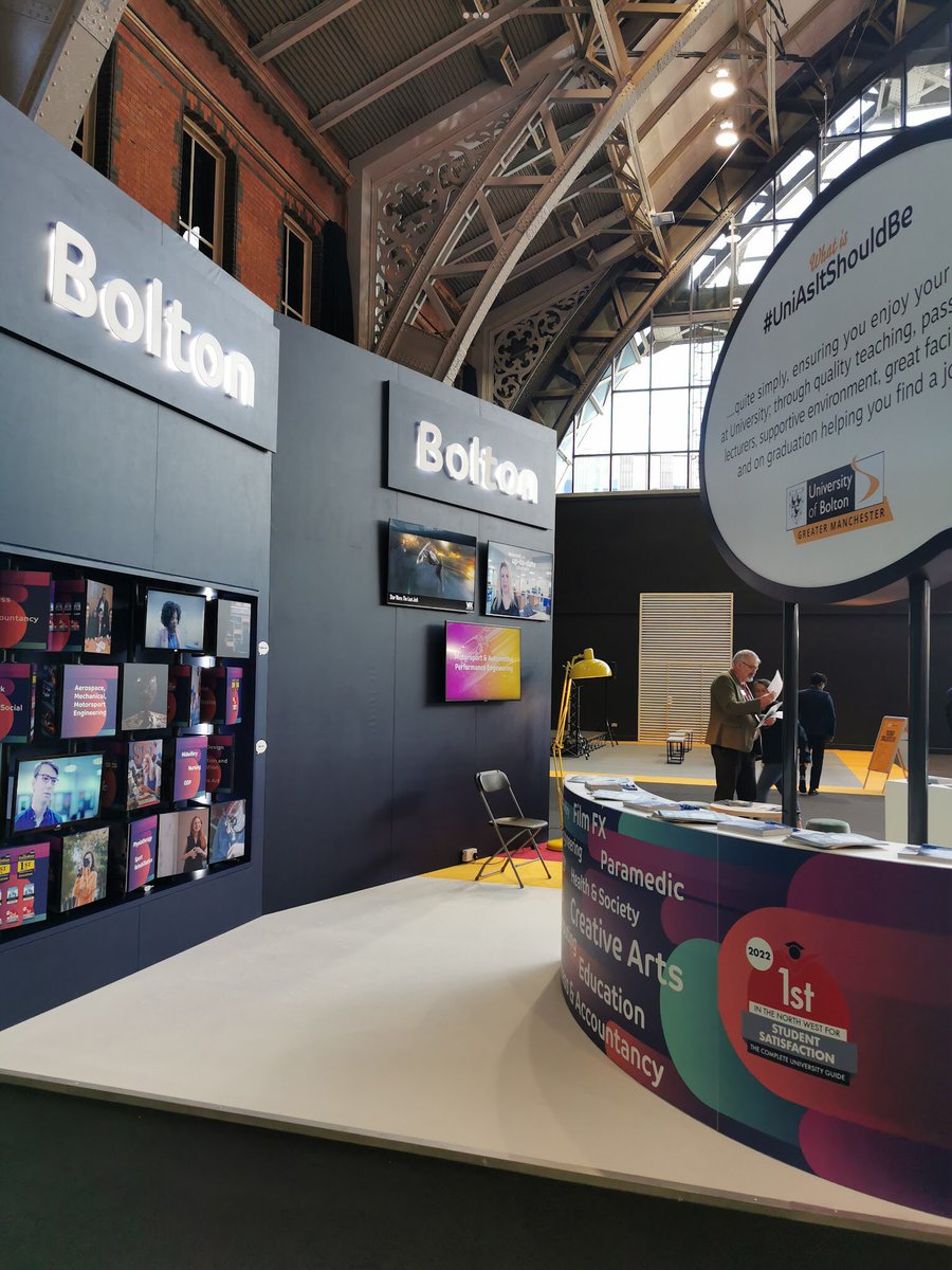 UCAS Manchester Exhibition 2022 @BoltonUni #UniAsItShouldBe come visit our stand 1st and 2nd March 2022
