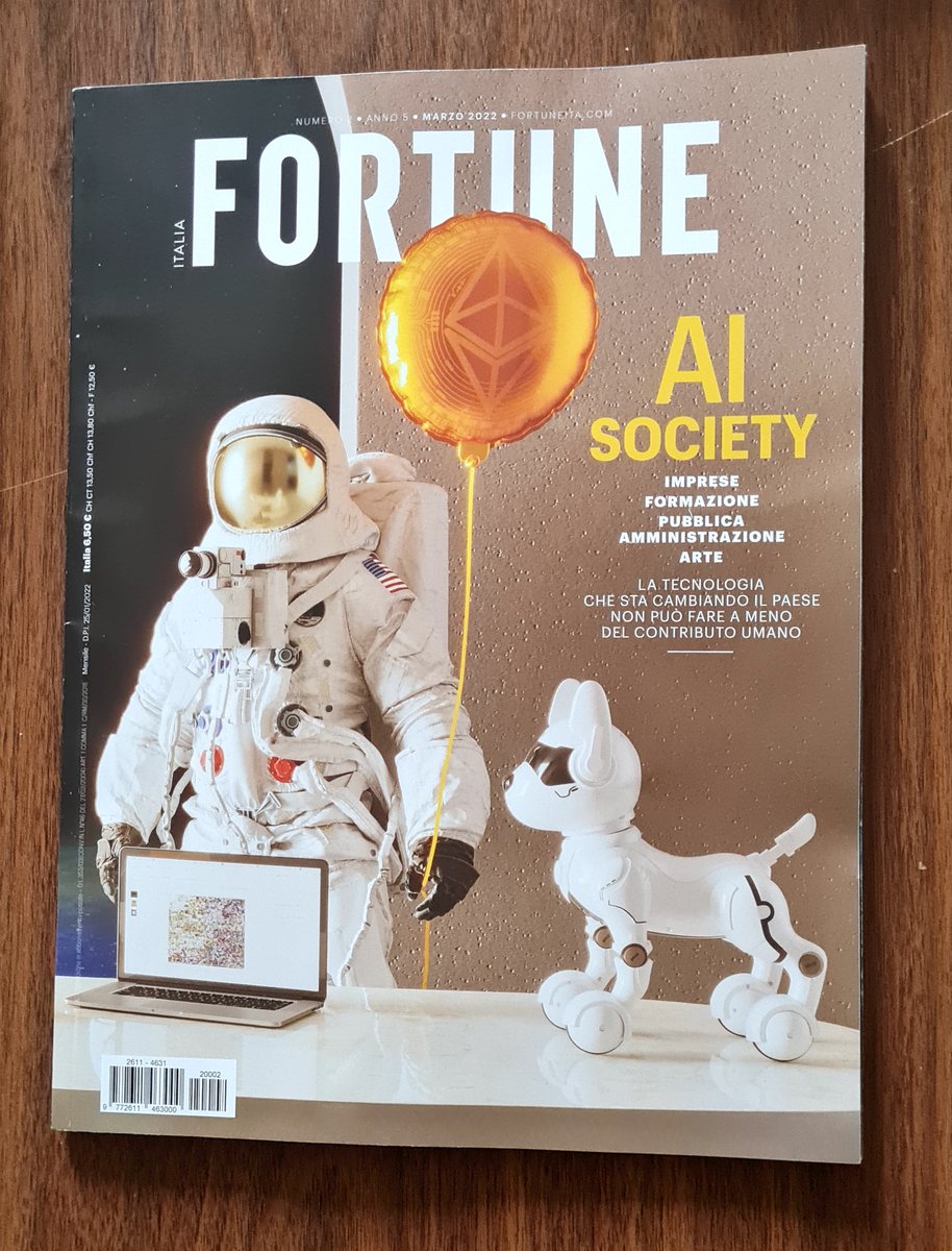 AbitareNuovo's tweet image. #NuovoAbitare su Fortune: AI Society
&quot;La strada da seguire&quot;
con @xdxd_vs_xdxd e @PenelopePixel 

#AI #IA #IntelligenzaArtificiale #Società #Innovazione #Immaginario #ecosistemi