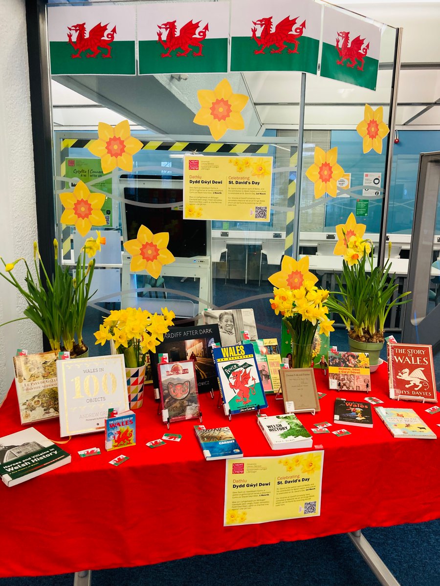 Dydd Gŵyl Dewi Hapus pawb! Happy St. David's Day from from all of us here at <a href="/cardiffunilib/">Cardiff University Libraries</a> 🏴󠁧󠁢󠁷󠁬󠁳󠁿