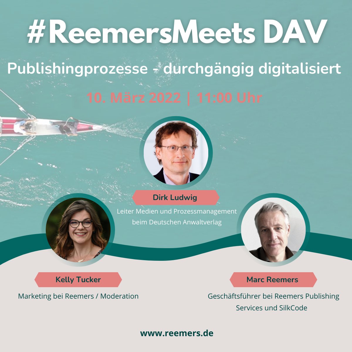 ReemersP's tweet image. Melden Sie sich jetzt noch zu unserem #Webinar #ReemersMeets DAV an! 
Wir schauen zusammen mit Dirk Ludwig auf die durchgängig digitalisierten Publishingprozesse des Deutschen Anwaltverlags!
Sichern Sie sich jetzt ihren Platz!
teams.microsoft.com/registration/c…