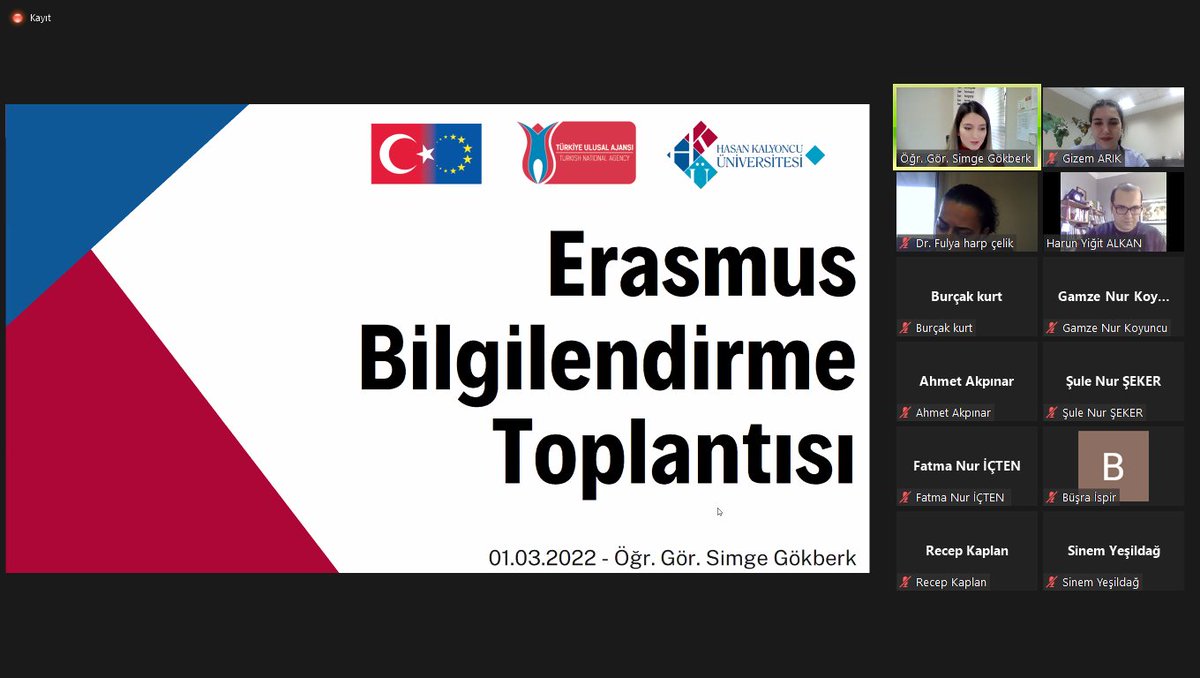 Gastronomi bölümünden Arş. Gör. Harun Yiğit Alkan hocamızın talebiyle bölüm öğrencilerine Erasmus+ öğrenci hareketliliğini tanıtan bir bilgilendirme toplantısı düzenledik. Katılımlarından dolayı hocalarımıza ve Gastronomi bölümü öğrencilerine teşekkür ederiz. 😊