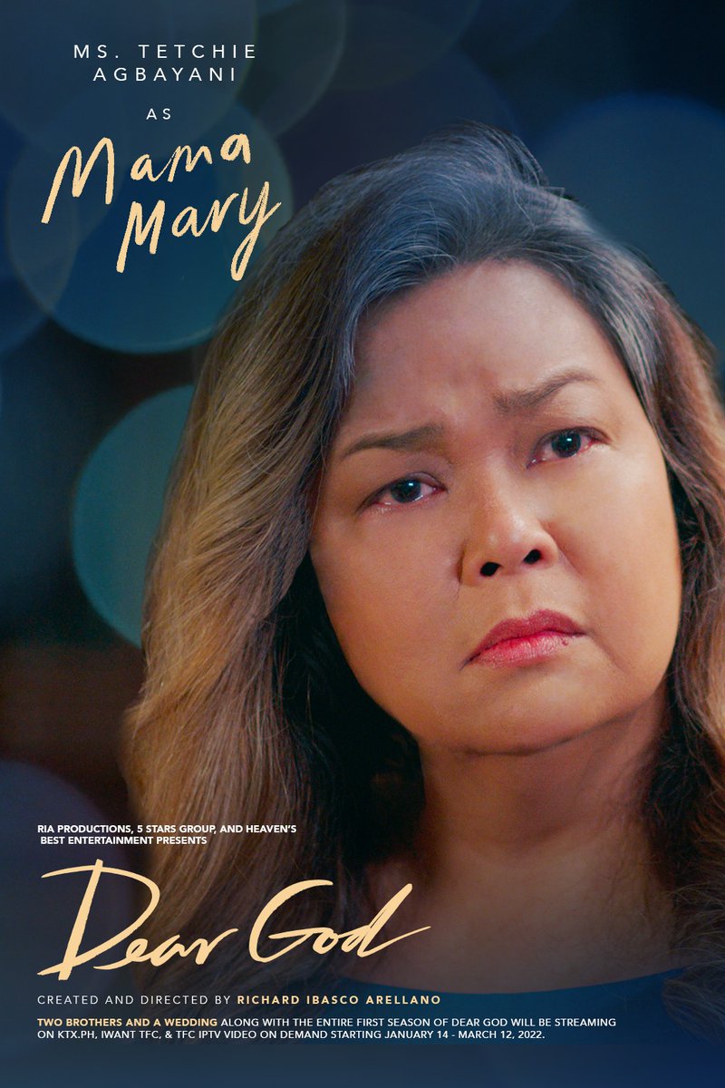 ofc_iwant's tweet photo. Meet the cast of #DearGod's #TwoBrothersandaWedding: Pepe Herrera as Matthew, TJ Valderrama as Simon, &amp; Ms. Tetchie Agbayani as Mama Mary! 
Get your tickets now for Episodes 10 - 12 via iWantTFC! https://t.co/VOfuEXiHsQ

Streaming from FEB. 26 - MAR 11. 
@riaproductions https://t.co/oZL2AHgRhy