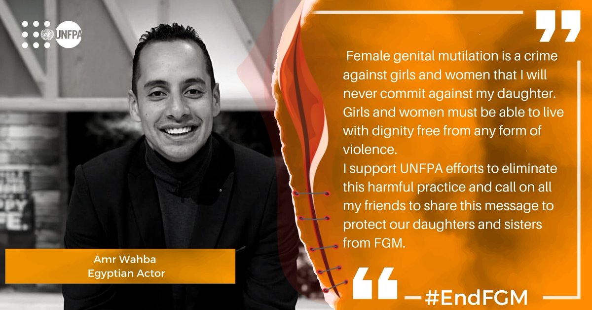 #DidYouKnow that the Arab region has 50 million cases of Female Genital Mutilation. 

🔔If you believe that it’s time to #EndFGM, retweet to join our campaign. <a href="/amrwahba/">Amr Wahba</a>