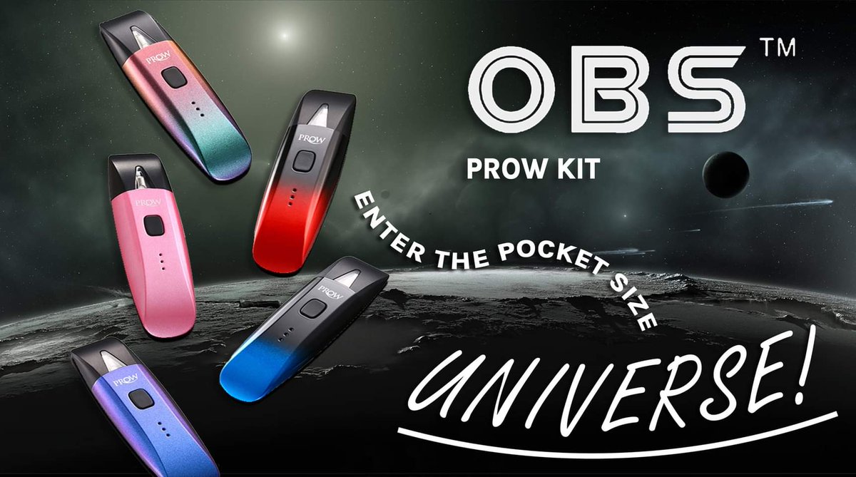 RollingRefills's tweet photo. A portable, sleek designed #vaping device that is ideal for vaping on the go, the #OBS Prow #PodKit is an easy, accessible choice for #vapers everywhere!

Get your pocket sized #cloudmachine now at https://t.co/g1CtQpTHpu

#vaping #voopoo #OBS #vapetricks #vapingworld #eliquid https://t.co/9fE5nWCqVj
