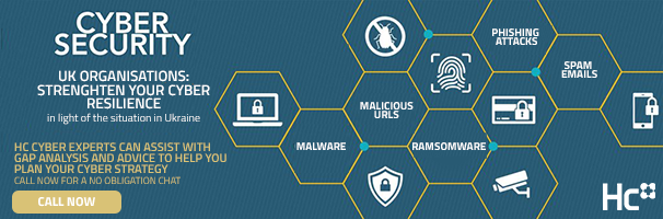 HCC_News's tweet photo. Have you got cyber security strategy in place? In light of the situation in #Ukraine it is recommended that all UK organisation strengthen their #cyberresilience. Contact us today for a no obligation consultation. https://t.co/ZkMNxN3bqM https://t.co/XtATTSVT6h