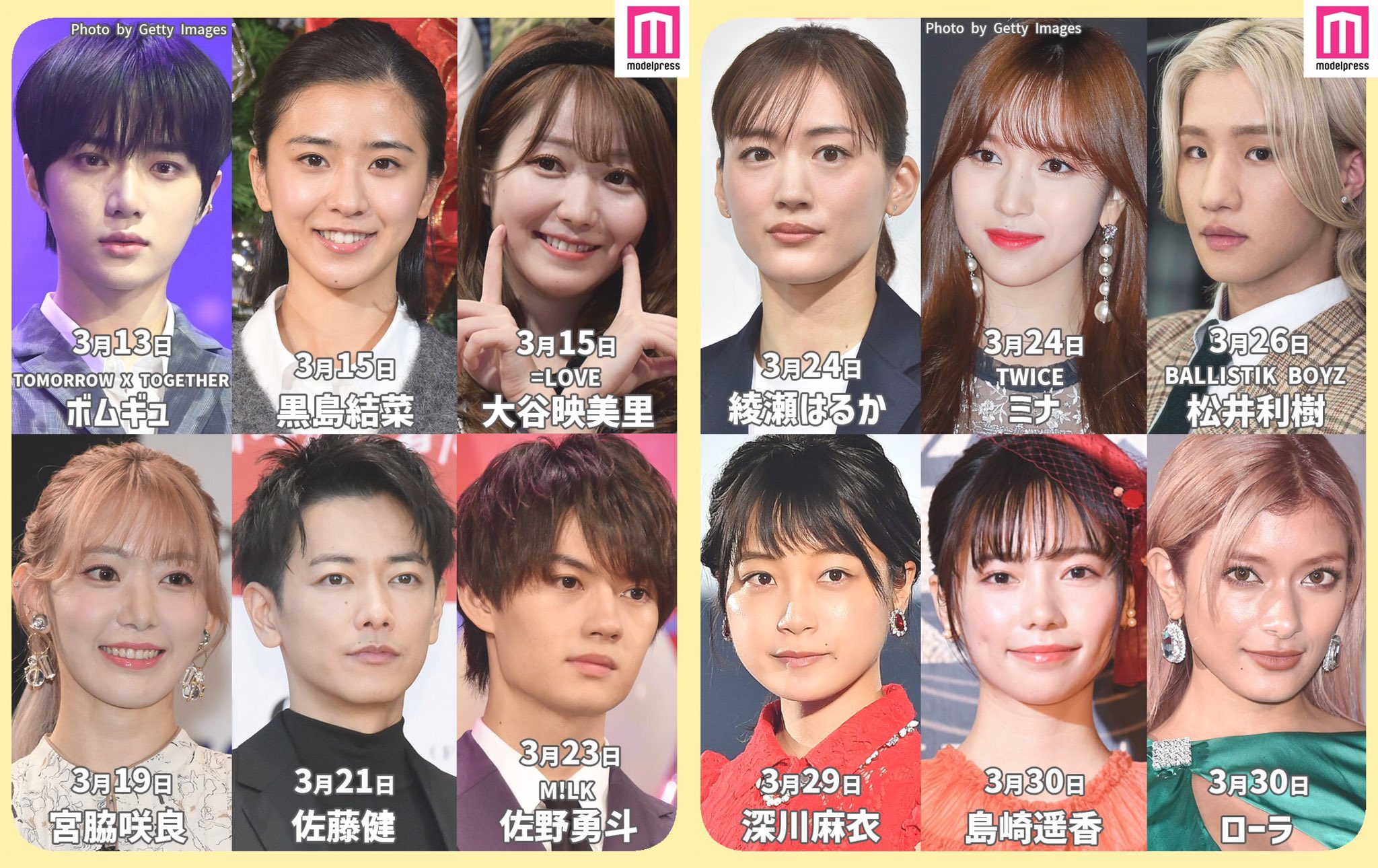 モデルプレス編集部 公式 New Post 3月生まれの芸能人 皆さんと同じ誕生日の芸能人は誰ですか リプライで教えて下さい 続きはインスタで T Co Dpg5ovw6dg T Co Y5akxjb1sr Twitter