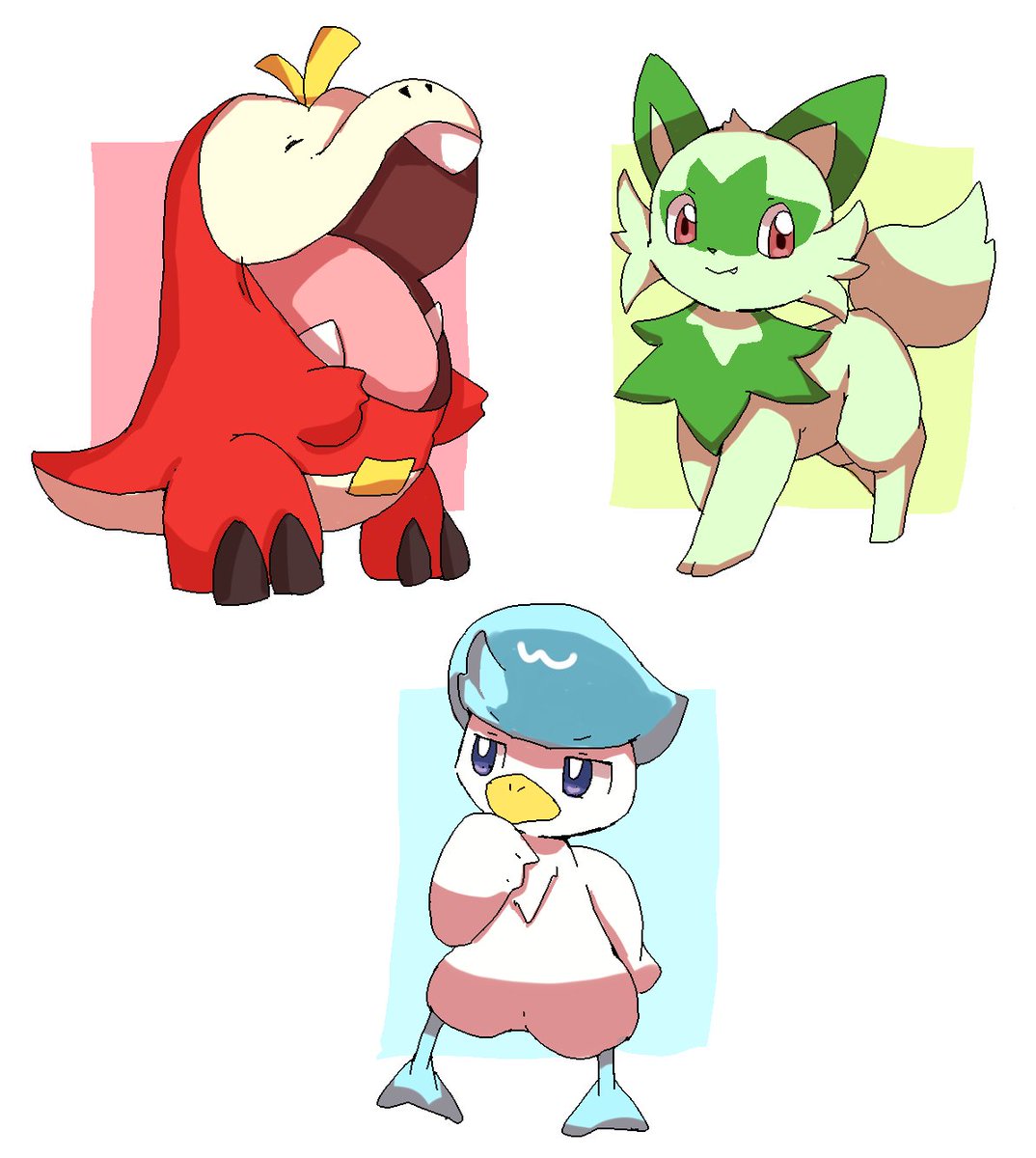 ニャオハが一番好みだけどぬいぐるみ出たらホゲータが一番欲しい気がする 