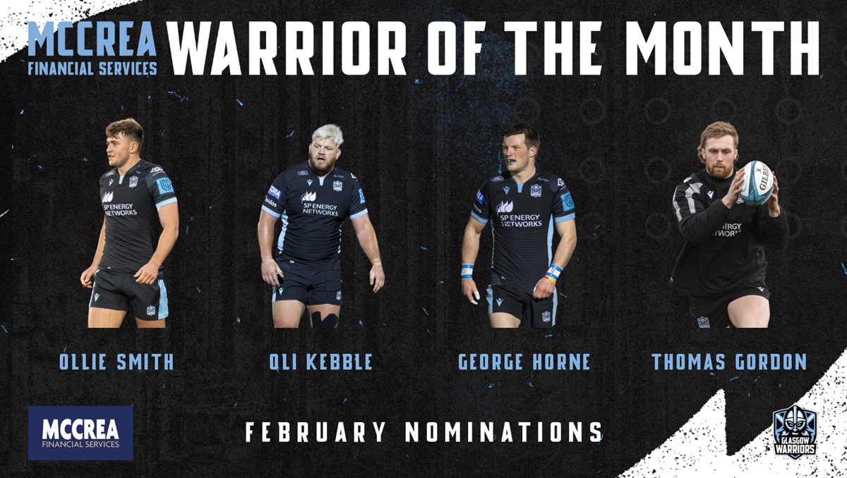 🏆 | Ladies and gentlemen - your @McCreaFS Warrior of the Month nominees for February are...