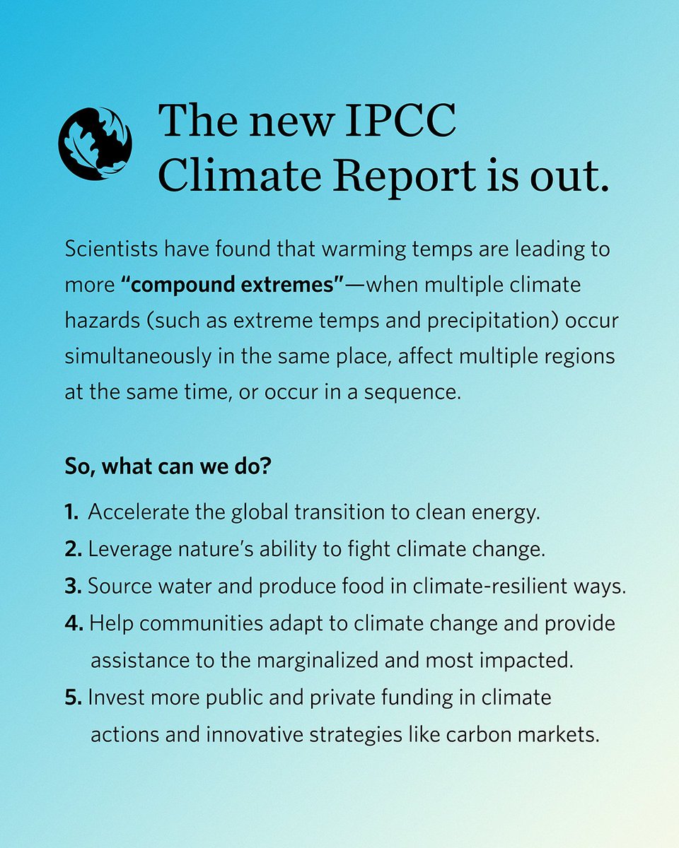 Be in-the-know on the latest #IPCC #ClimateReport - we’ve broken down some key points for you here: nature.ly/3HrmgLW #ClimateAction