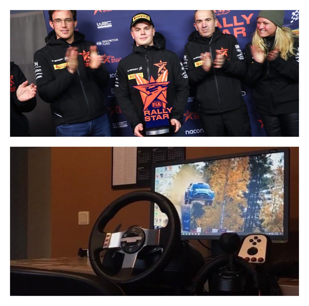 Check out Romet Jürgenson’s simulator setup he used to win #RallyAtHome Challenge 11 on WRC The Game to qualify for the European Final which he then went on to win and secure a drive in the M-Sport Fiesta Rally3 car for next year!

#DigitalMotorsports #FIARallyStar #BeTheNextOne