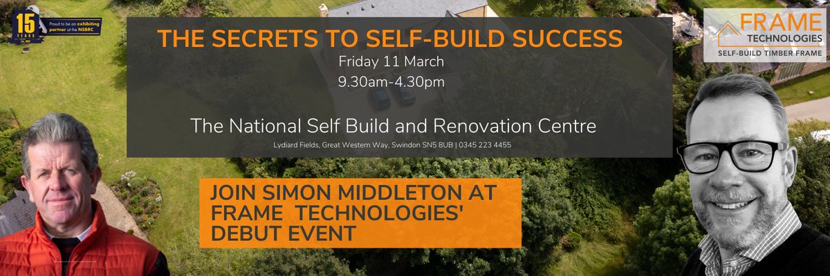 We’re proud to be supporting award-winning <a href="/Frame_Tech/">Frame Technologies</a> for their debut event, ‘The Secrets to #SelfBuild Success’ on 11 March, which will cover key information for self-builders on their self-build journey. Book your free tickets today: eventbrite.co.uk/manage/events/…