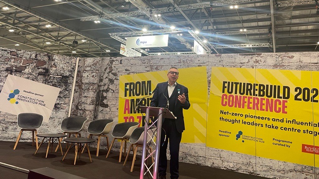 Proud to be a headline sponsor for #Futurebuild2022. <a href="/keithdwaller/">Keith Waller</a>, Hub Programme Director is opening the event to share what the Hub will deliver in 2022, as we focus on turning the 'What if' into reality. <a href="/FuturebuildNow/">Futurebuild</a> ✅
