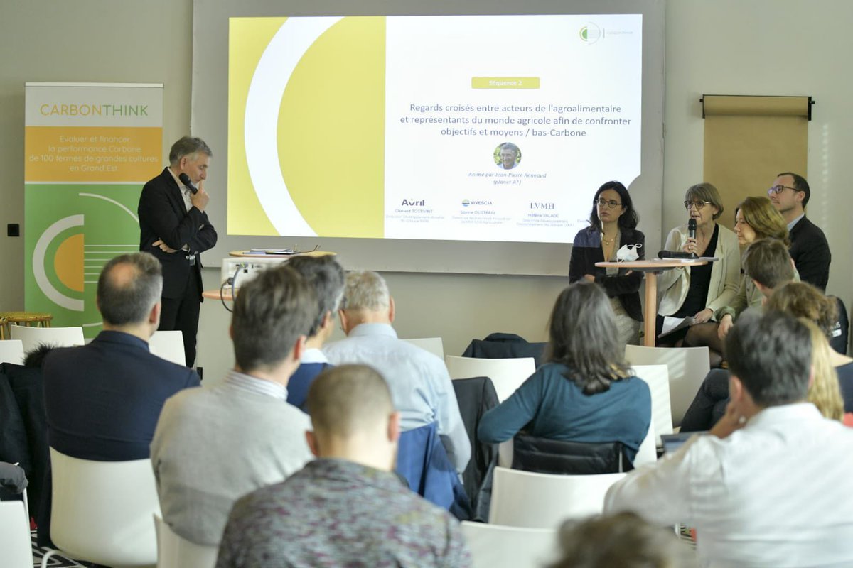 Vivescia's tweet image. #SIA2022 Savine Oustrain, Directrice Recherche et Innovation de VIVESCIA Agriculture participe ce matin à une table ronde organisée par @CarbonThink autour notamment des synergies et des enjeux du Label Bas #Carbone et SBTi - pour les acteurs du secteur de l'agroalimentaire.