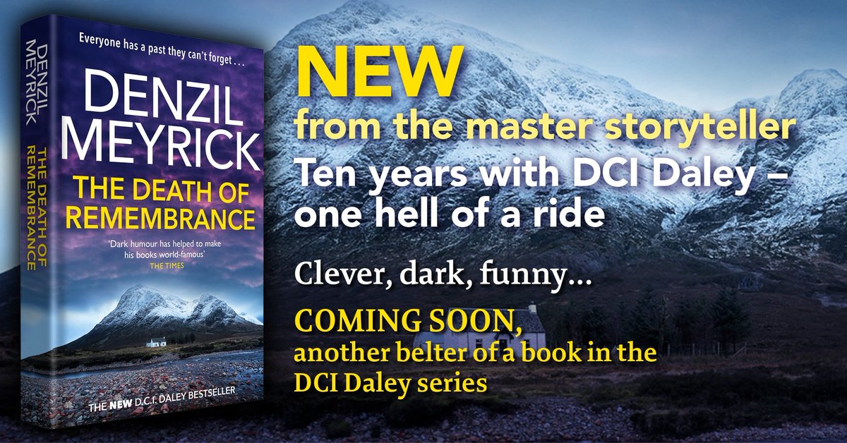 🌟 COMPETITION 🌟 You have until midnight 2/03 UK time to win a signed copy of the paperback edition of #TermsOfRestitution! LIKE, FOLLOW and RT this message to enter. And don't forget to pre-order the 10th #DCIDaley novel #TheDeathOfRemembrance! #tuesdayvibe #tuesdaymotivations