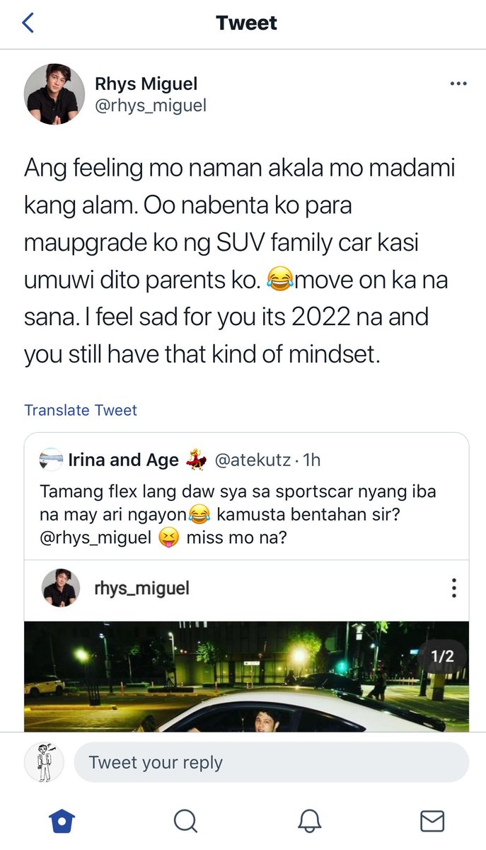 PashPash123456's tweet image. yie couple goals ngaun Marso Uno tong si Daniela @strannerd at Rhys @rhys_miguel. palaban ung tweet kaso dinelete din. ✌️ si rhys nga ba ang nag tweet o si higad padin? bagay kau pareho kaung masama ugali. #DanRhys ya'all. ang kakabog sa donBelle at KaoMiah. char devt naman.