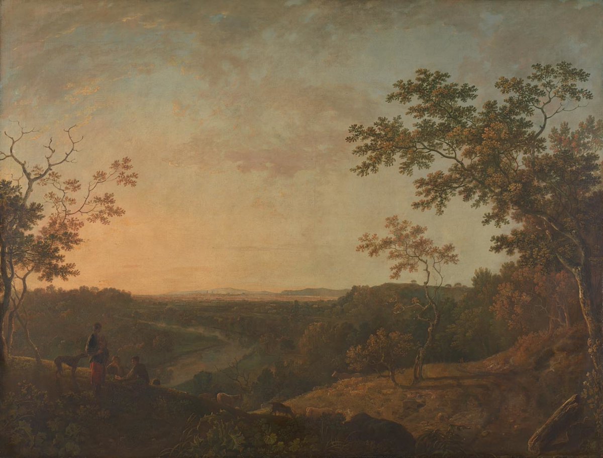 'The Valley of the Dee, with Chester in the Distance' Richard Wilson, about 1761.