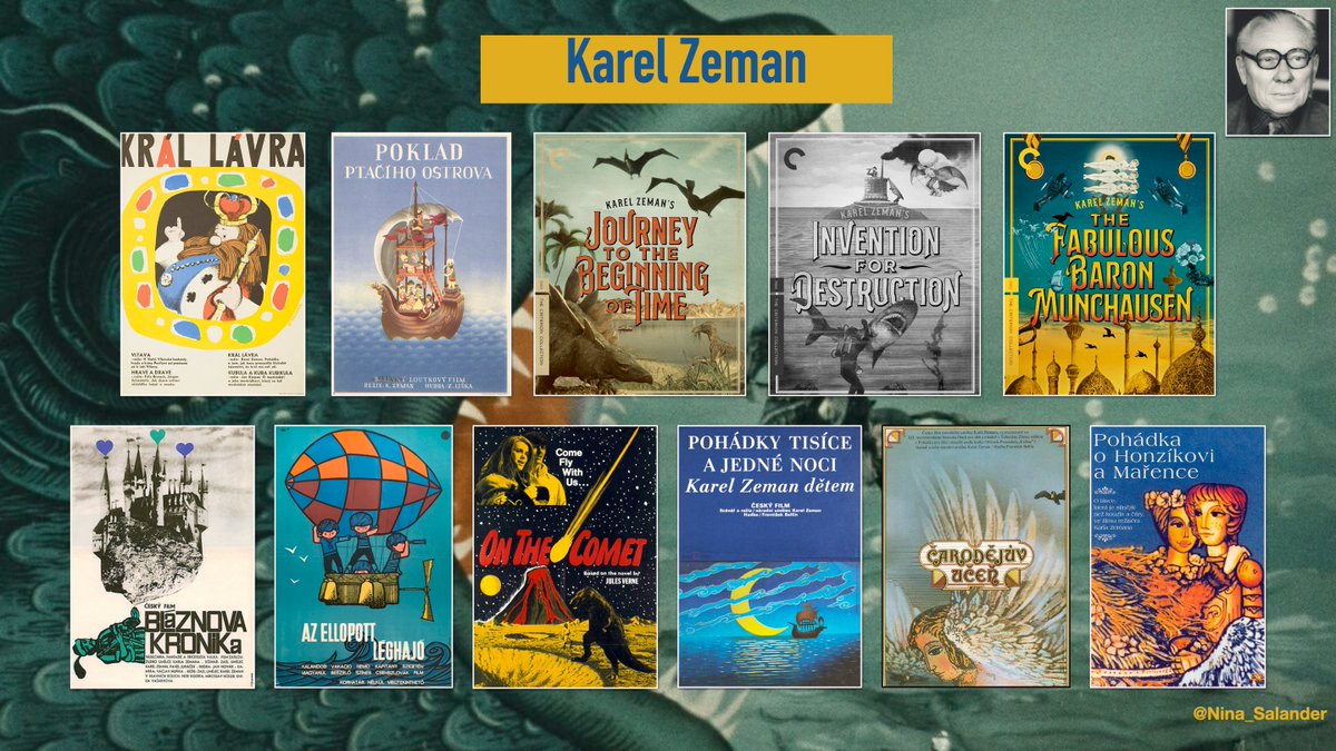 Nina_Salander's tweet photo. Karel Zeman filmography through time
#CzechAnimation #Munchausen #Airship #JulesVerne #Tales #GustaveDoré #GeorgeMéliès https://t.co/MkBGaz8kYp