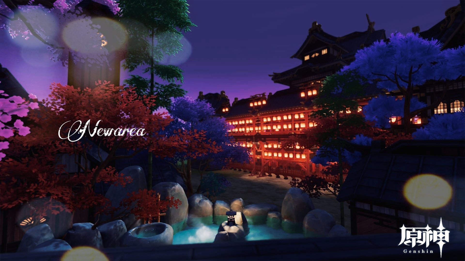 原神 旅心の赴くままに 綺良々 10点 Genshin ♨️ Hot-spring Hotel | Serenitea Pot Design || 温泉