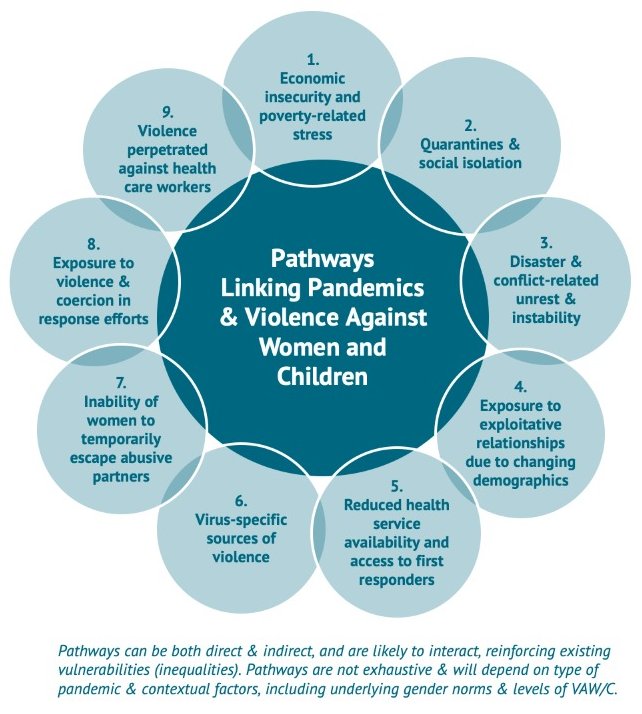 Violence against women and girls is intensified during times of emergencies/crises like war, pandemics & natural disasters that devastate economies. Understanding the linking pathways helps us better respond to the health and safety needs of women & girls. #FeministResponse