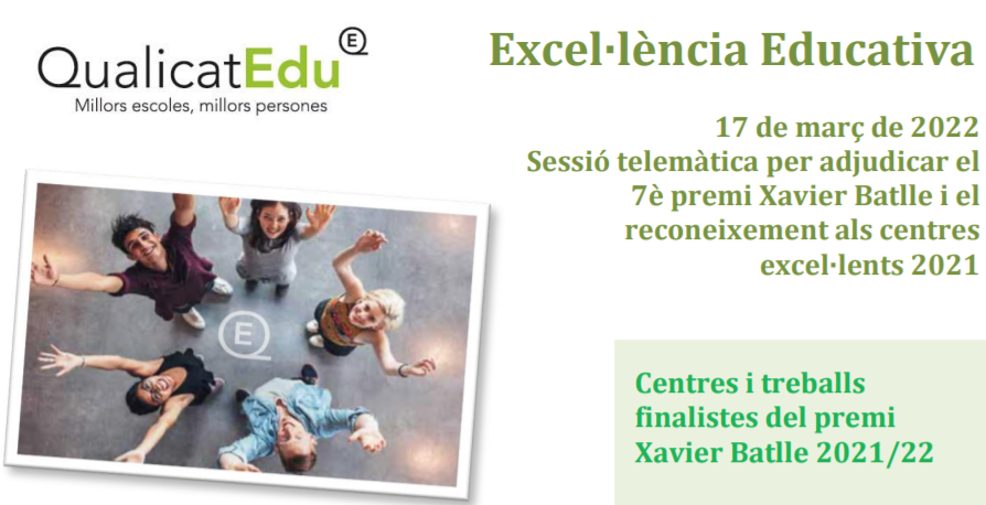 _QUALIcatEdu's tweet photo. Preparats!!! Avui a les 17 hores lliurament de premis amb la votació popular i del jurat del 7è #PremiXavierBatlle a les #BonesPràctiques i a la #InnovacióEducativa Més ℹ️ i inscripcions 👉https://t.co/Ef7kWlEkzn https://t.co/StWf0cQvBX https://t.co/O9h13i5U8C