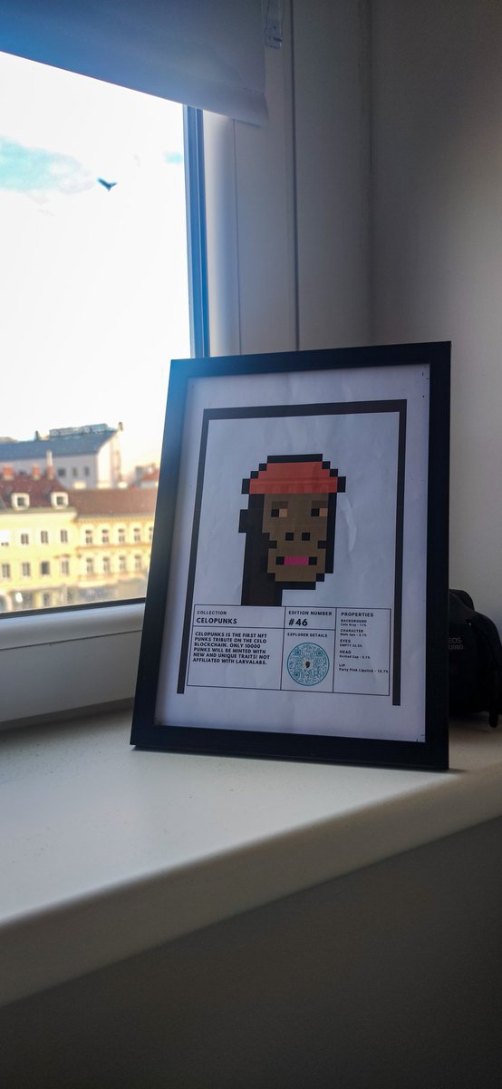 CeloPunks's tweet image. From digital to physical 🤯
Now you can transform your #CeloPunks in a physical artwork!

What are your most valuable #NFTs?