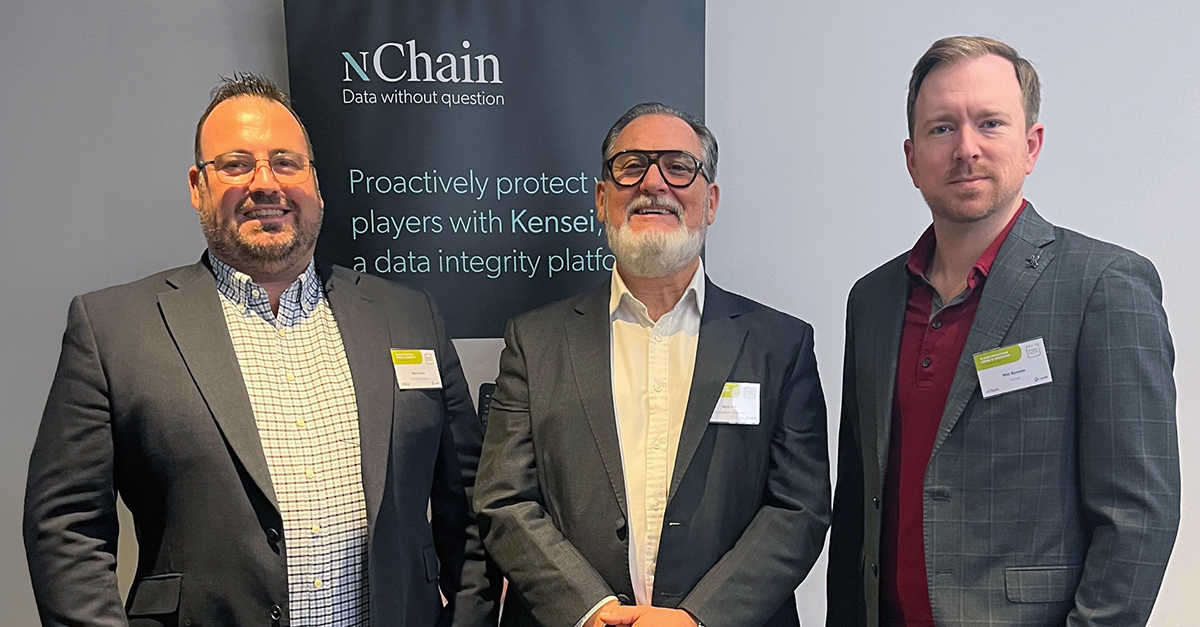 We're at <a href="/KnowNow_Ltd/">KnowNow Ltd</a> Player Protection Forum today! <a href="/NickHHill/">George le Croissant</a>, <a href="/philrun/">Phillip Runyan</a> and Paul Foster from #CrucialCompliance are ready to answer your questions on how #blockchaintechnology can assist and help with #responsiblegaming and #playerprotection. Let's chat!