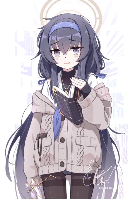 図書委員長さん……かわいすぎる……
#ブルーアーカイブ #ブルアカ 