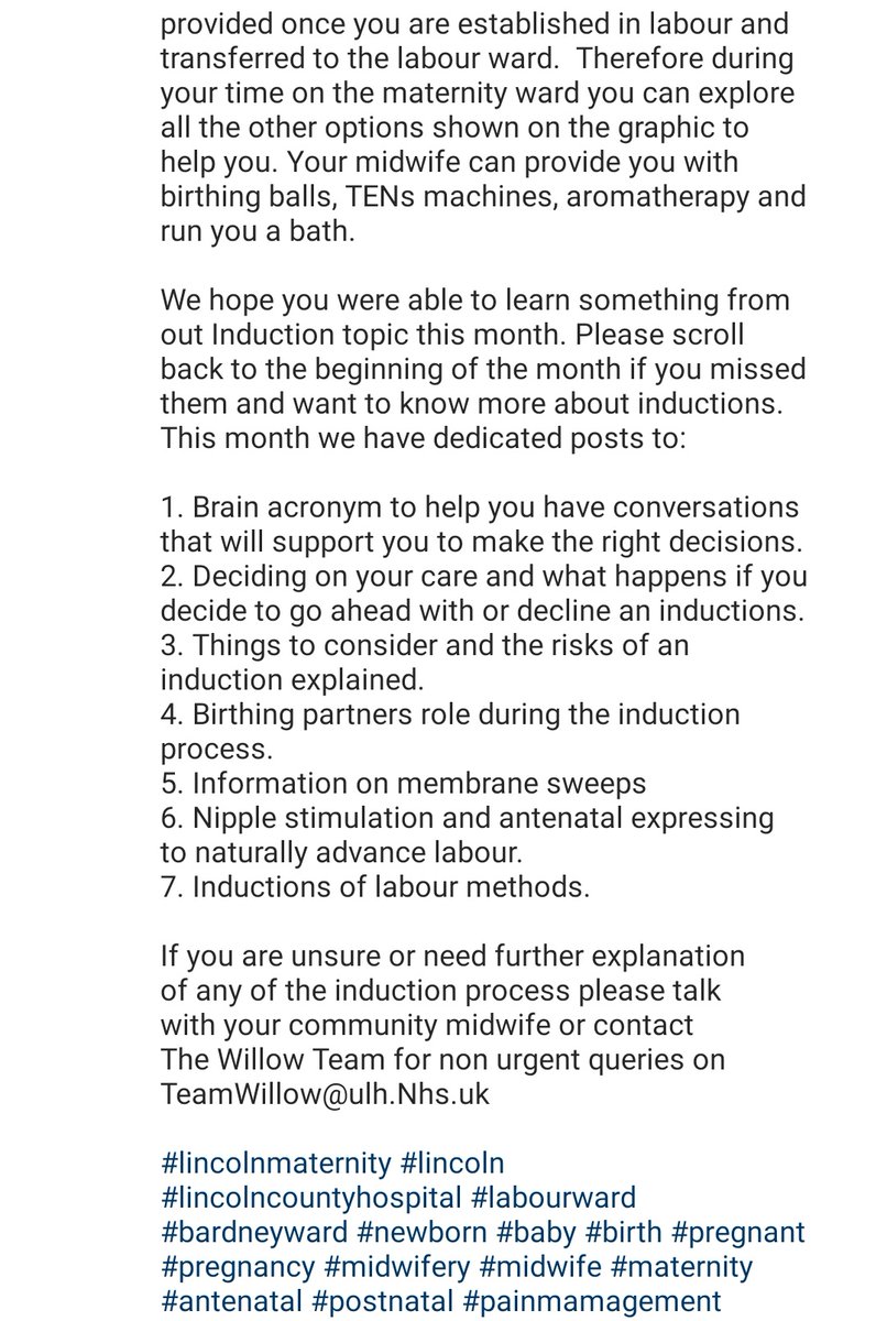 💙Pain Management Ladder💙

Finishing off this months topic on Inductions with a reminder of how many options there are for overcoming pain. 
#lincolnmaternity #lincoln #lincolncountyhospital #labourward #bardneyward #newborn #baby #birth #pregnant #pregnancy #midwifery #midwife