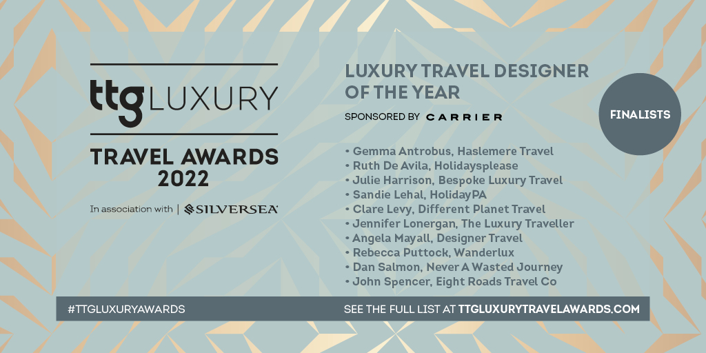 TTGMedia's tweet photo. 🥂 1/3 In three days' time we'll crown the Luxury Travel Designer of the Year, sponsored by @carrierholidays!

Congratulations again to this year's finalists...
Gemma Antrobus, @LuxuryTravelGem
Ruth De Avila, @Holidaysplease
Julie Harrison, @BespokeTraveltd
...

#TTGLuxuryAwards https://t.co/y3pAtt2sSO