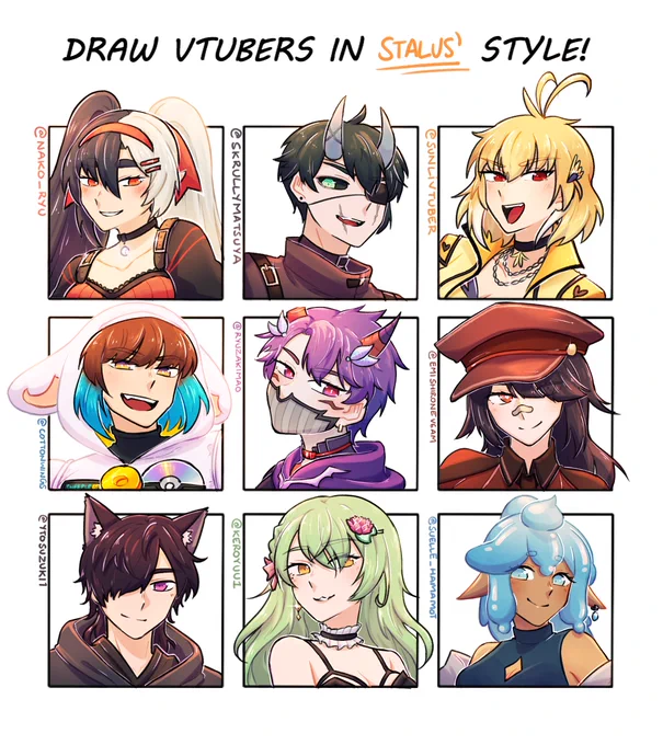 It's done! Thank you for guys for dropping in your PNGs! 🏄⭐️
 #ENVtuber #vtuber #Nakoillust #skrullyart #SunliArt #cottonpics #MaoArts #EmiFanart #cyuutart #ARTelier 