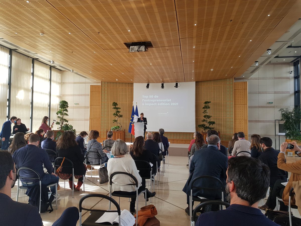 Ouverture par <a href="/oliviagregoire/">Olivia Gregoire</a> de la présentation du nouveau Top 50 de l entrepreneuriat à impact organisé par @CarenewsCom, <a href="/_HAATCH/">HAATCH</a>, <a href="/essec/">ESSEC Business School</a>, <a href="/BNPParibas/">BNP Paribas Group</a>. <a href="/EnactusFrance/">EnactusFrance</a> est fier d avoir été lauréat de la 1ère édition et d avoir pu participer cette année au comité d évaluation !