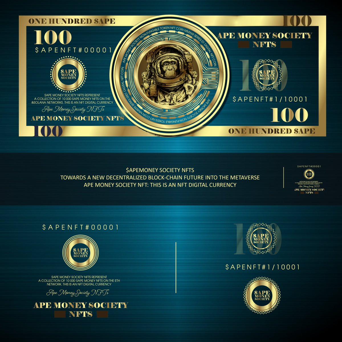 🎁GIVEAWAY🎁

In collaboration with <a href="/apemoneynfts/">Ape Money Society NFTS</a> we are giving away 1 SOL

💵 Minting  3/3/22 21:00UTC
💵1.5SOL Mint @ apemoney.io

Winner announced 11am tomorrow (UTC)

To win 
1⃣RT, like this post
2⃣Follow <a href="/SolMintDaily/">SolMints 🟠</a> @solnftgiveaways &amp; <a href="/apemoneynfts/">Ape Money Society NFTS</a>