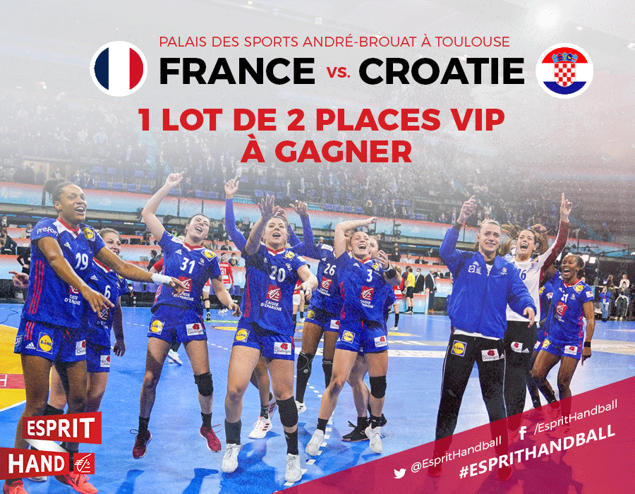 EspritHandball's tweet photo. #VousEtreUtile

Gagnez vos places VIP pour France - Croatie à #Toulouse ce dimanche 🤩 

Follow + RT pour participer au tirage au sort : bonne chance à toutes et à tous ! 🍀

#EspritHandball https://t.co/ICarpseyFt