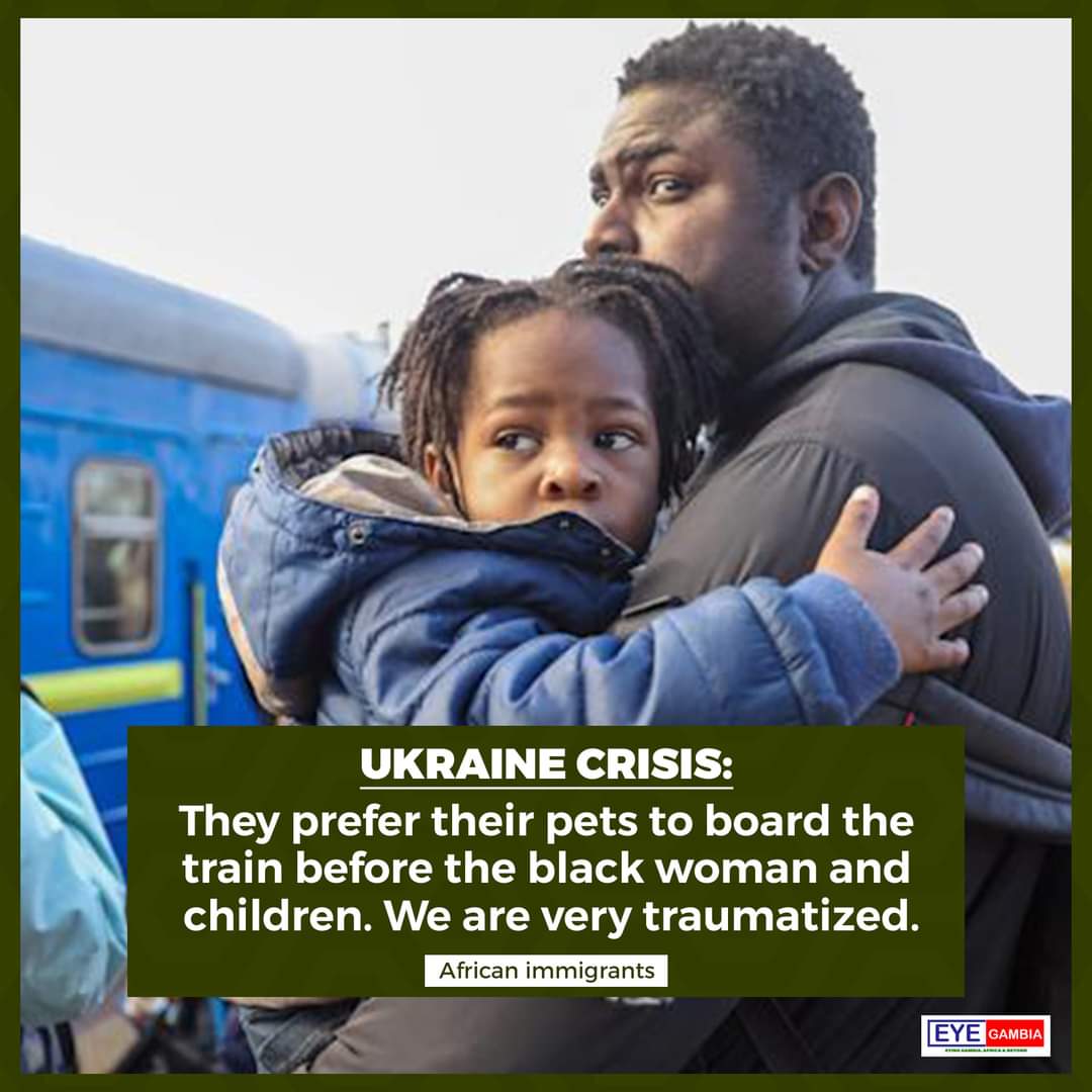 FahadAmirN's tweet photo. I am not mad about Racists anymore,  I am disgusted by Africans who choose silence in these times.

Are you so lazy to at least tweet, retweet or share anything in solidarity of our abandoned brothers &amp; sisters in Ukraine. 

Disgusted by puppet leaders 

#AfricansinUkraine https://t.co/kLQHtsgKMl